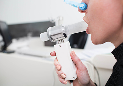 Untersuchung mit Spirometrie